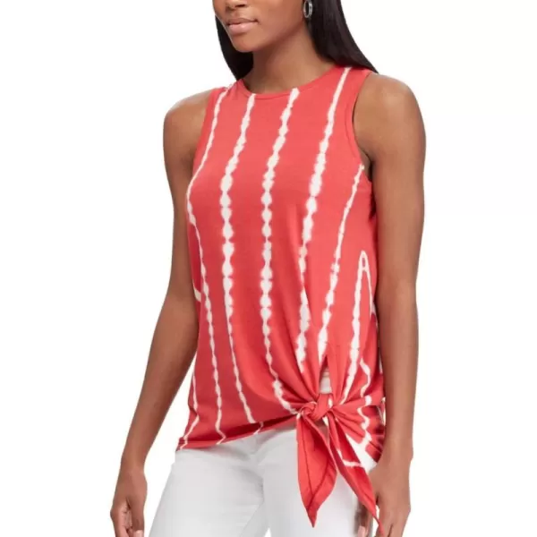 Chaps Women's Flag Lake Knot-Front Tank Top