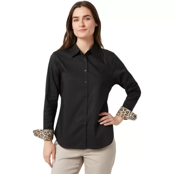Chaps Women's Shirt - Classic Fit Button Down Long Sleeve Shirt - Wrinkle Resistant Casual Blouse for Women 