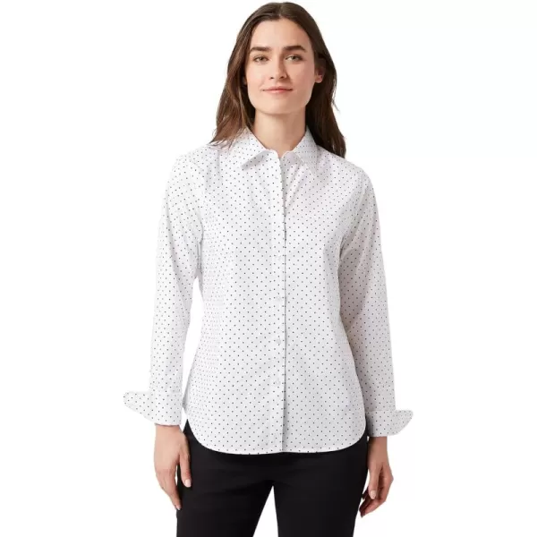 Chaps Women's Shirt - Classic Fit Button Down Long Sleeve Shirt - Wrinkle Resistant Casual Blouse for Women 