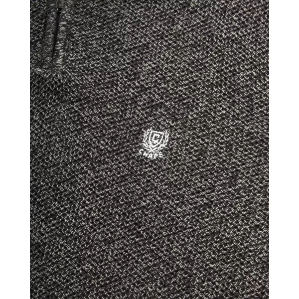 Chaps Men's Pullover Sweater - Classic Fit 100% Cotton Quarter Zip - Honey Comb Mock Neck Sweater for Men 