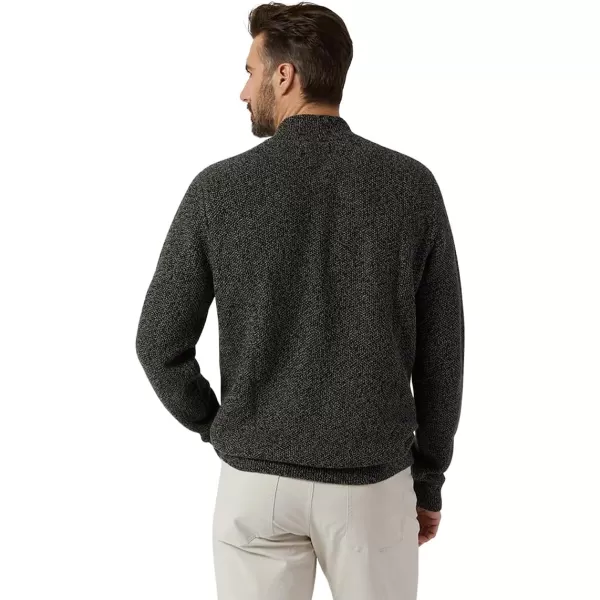 Chaps Men's Pullover Sweater - Classic Fit 100% Cotton Quarter Zip - Honey Comb Mock Neck Sweater for Men 