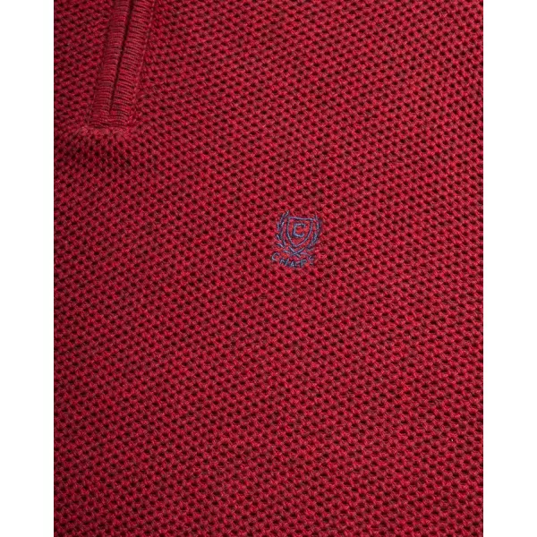 Chaps Men's Pullover Sweater - Classic Fit 100% Cotton Quarter Zip - Honey Comb Mock Neck Sweater for Men 