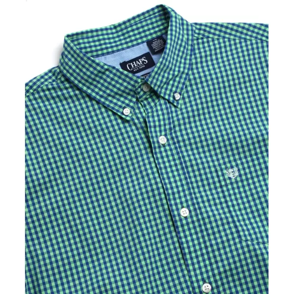 Chaps Men's Shirt - Classic Fit Short Sleeve Button Down Collared Shirt 