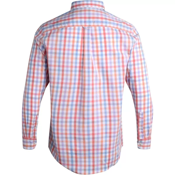 Chaps Men's Button Down Shirt - Long Sleeve Collared Shirt for Men: Wrinkle-Resistant, Sustainable 