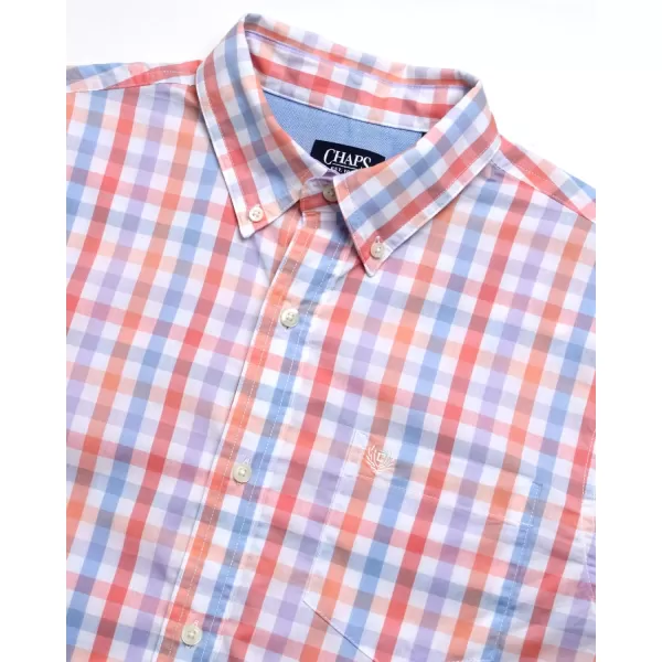 Chaps Men's Button Down Shirt - Long Sleeve Collared Shirt for Men: Wrinkle-Resistant, Sustainable 