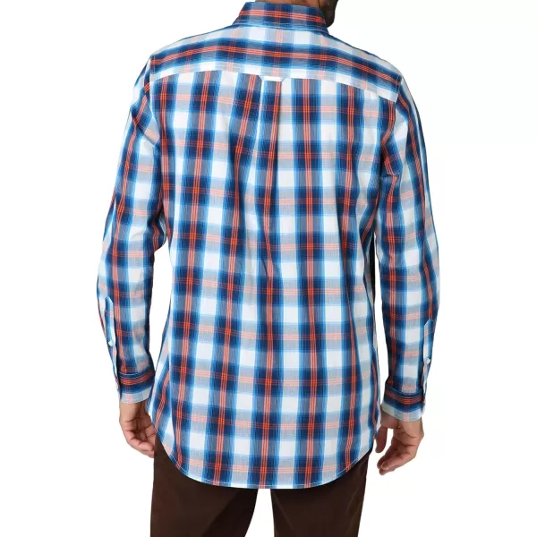 Chaps Men's Button Down Shirt - Long Sleeve Collared Shirt for Men: Wrinkle-Resistant, Sustainable 