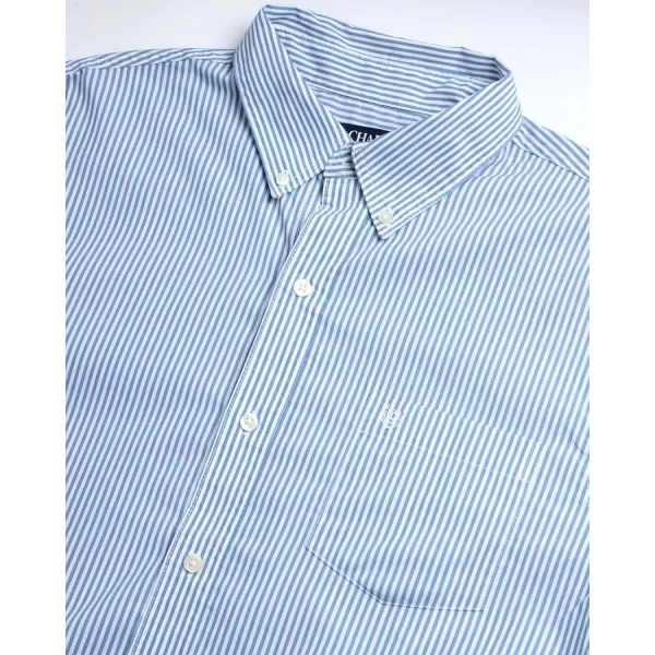 Chaps Men's Button Down Shirt - Long Sleeve Collared Shirt for Men: Wrinkle-Resistant, Sustainable 
