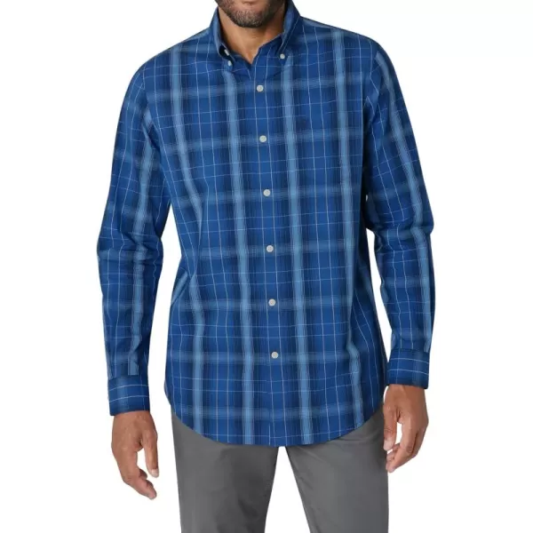 Chaps Men's Button Down Shirt - Long Sleeve Collared Shirt for Men: Wrinkle-Resistant, Sustainable 