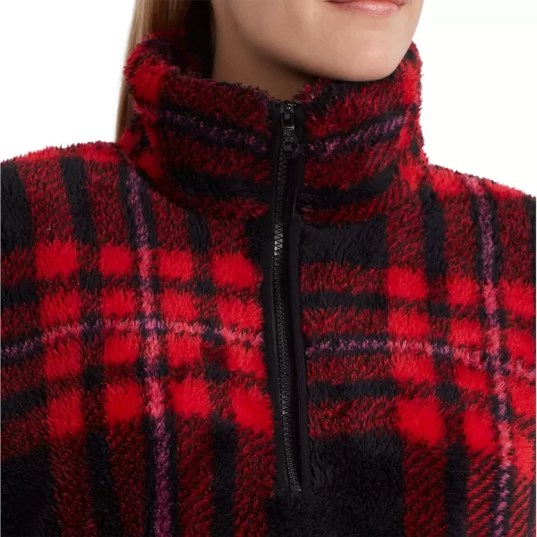Chaps Women's Polar Fleece Lined Sherpa Quarter Zip Pullover Jacket