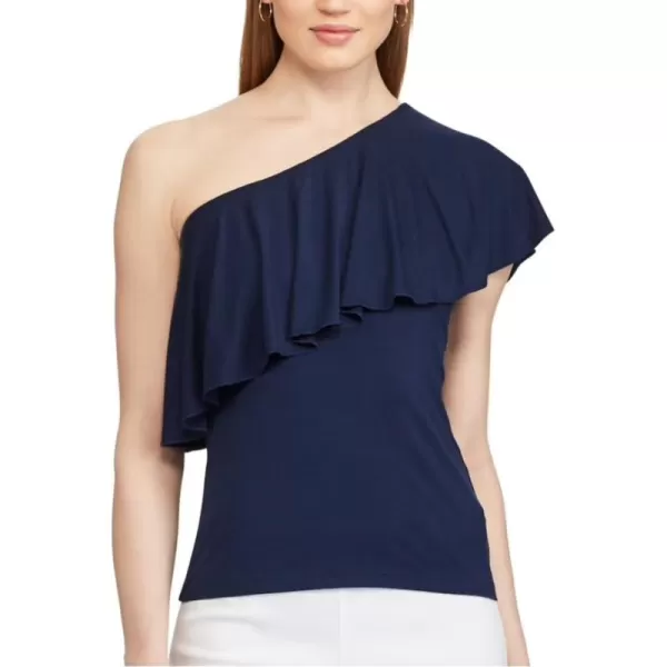 Chaps Women's Ruffled One-Shoulder Top 