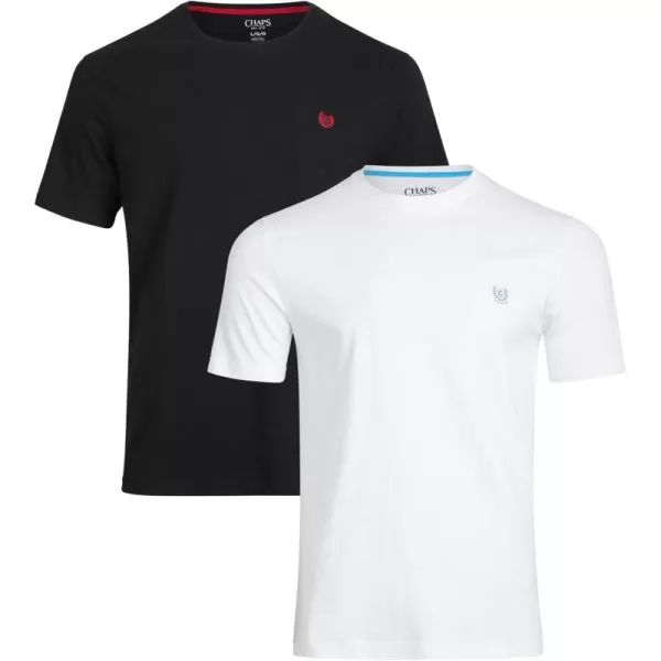 Chaps Men's T-Shirt - 2 Pack Iconic Short Sleeve 100% Cotton Crew Neck Tee 