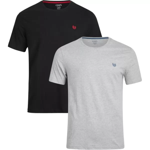 Chaps Men's T-Shirt - 2 Pack Iconic Short Sleeve 100% Cotton Crew Neck Tee 