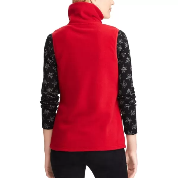 Chaps Women's Solid Fashion Mockneck Sleeveless Vest 