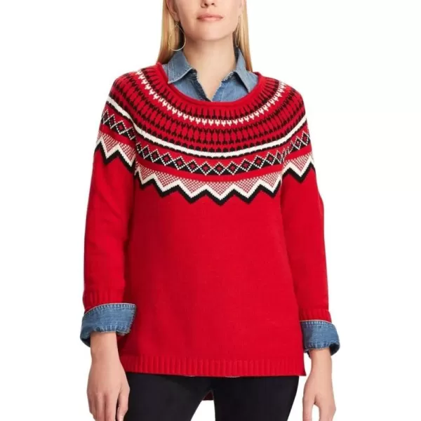 Chaps Women's Fairisle Crewneck Sweater 