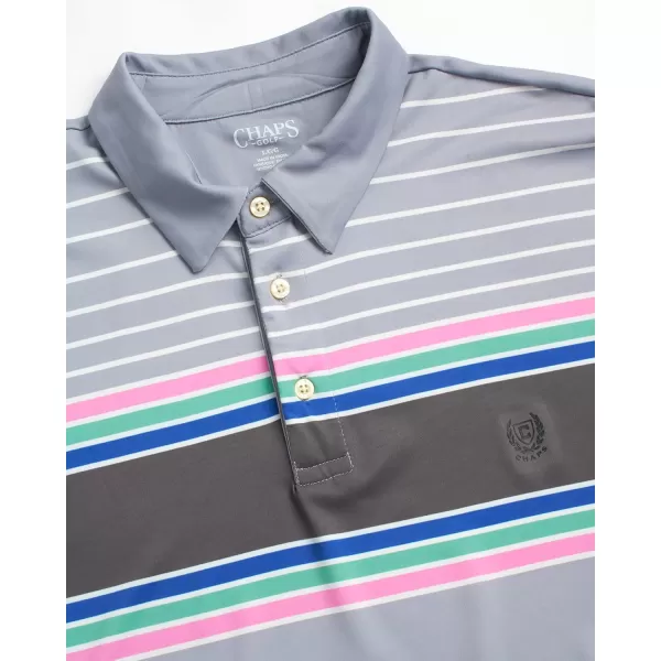 Chaps Men's Polo Shirt - Dry Fit Performance Short Sleeve Golf Polo Shirt for Men 