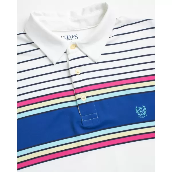 Chaps Men's Polo Shirt - Dry Fit Performance Short Sleeve Golf Polo Shirt for Men 
