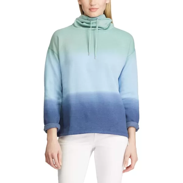 Chaps Women's French Terry Cowl Mock Neck Pullover Sweater