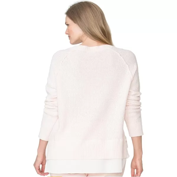 Chaps Women's Linen Blend Crewneck Sweater 