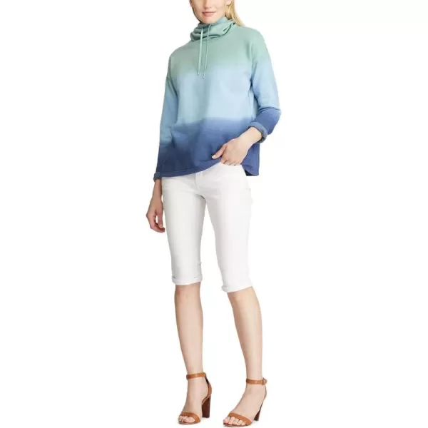 Chaps Women's French Terry Cowl Mock Neck Pullover Sweater