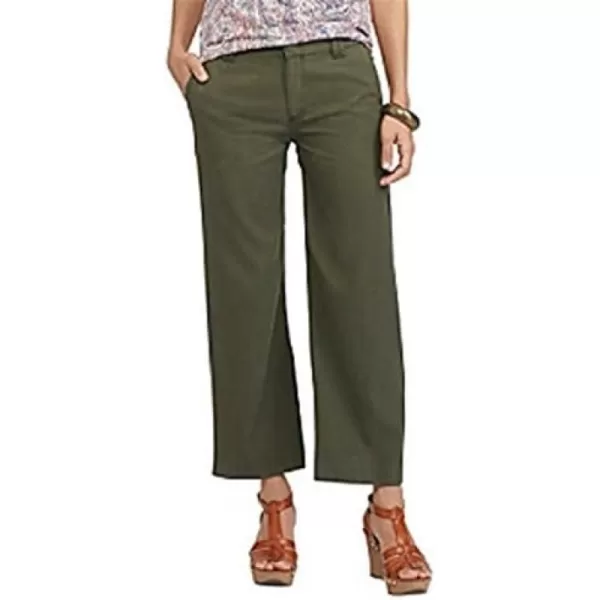 Chaps Women's Wide-Leg Capris, Autumn Olive 