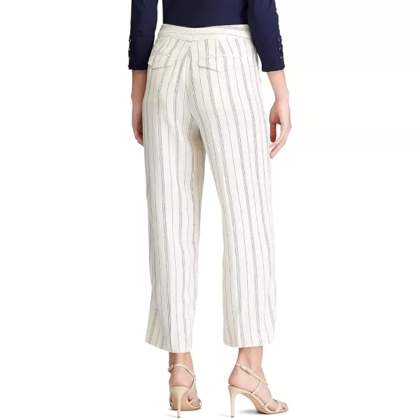 Chaps Women's Casual Wide Leg Linen Blend Long Pants Trousers