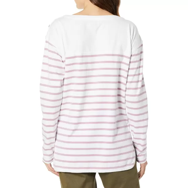 Chaps Women's Long Sleeve Striped Tee