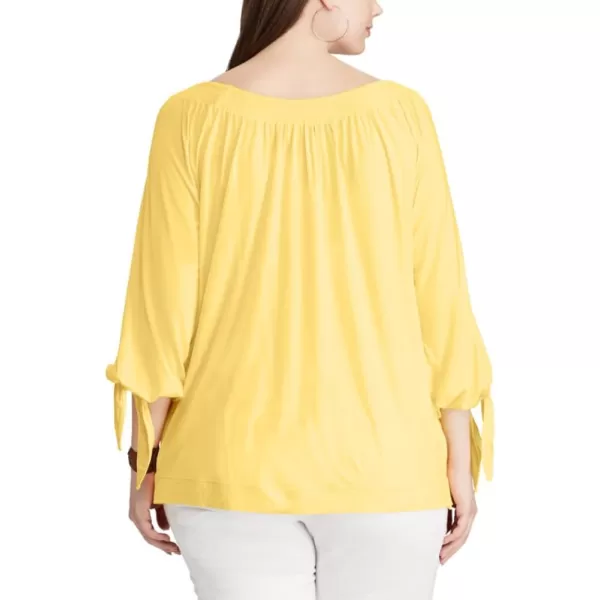 Chaps Women's Plus Size Off-The-Shoulder Top