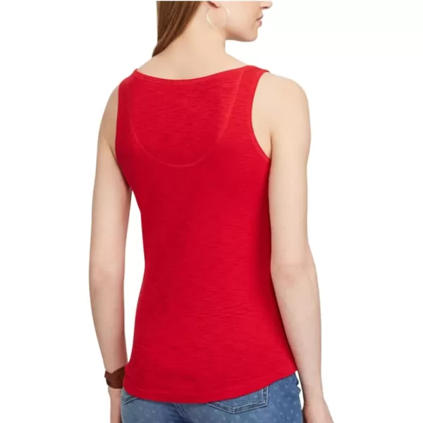 Chaps Women's Plus Size Striped-Pocket Tank Top 