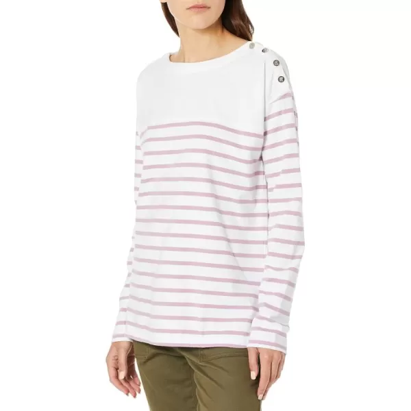 Chaps Women's Long Sleeve Striped Tee