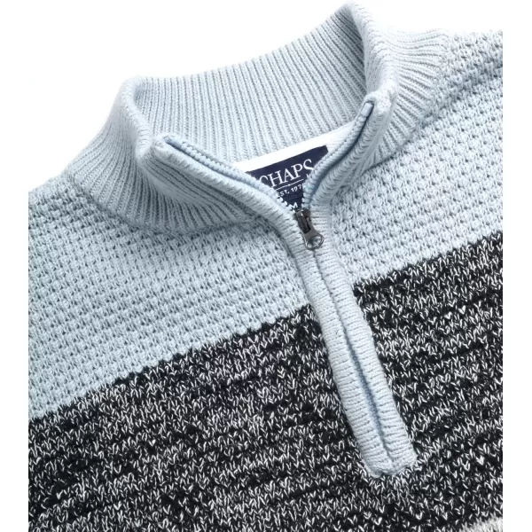 Chaps Boys Pullover Sweater - Classic Fit Mid-Weight Quarter Zip Pullover- Mock Neck Sweater for Boys 
