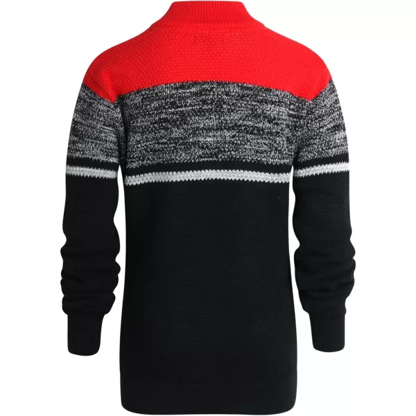 Chaps Boys Pullover Sweater - Classic Fit Mid-Weight Quarter Zip Pullover- Mock Neck Sweater for Boys 
