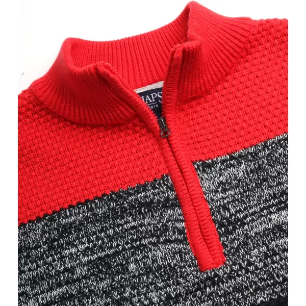 Chaps Boys Pullover Sweater - Classic Fit Mid-Weight Quarter Zip Pullover- Mock Neck Sweater for Boys 