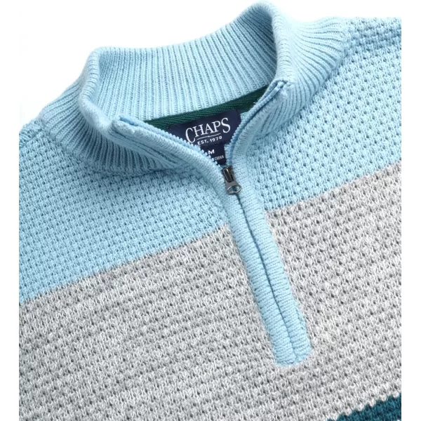 Chaps Boys Pullover Sweater - Classic Fit Mid-Weight Quarter Zip Pullover- Mock Neck Sweater for Boys 