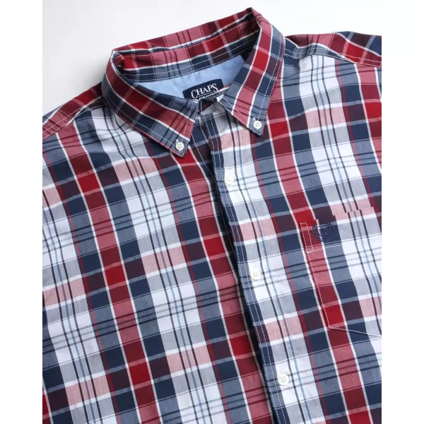 Chaps Men's Big and Tall Button Down Shirt - Long Sleeve Collared Shirt Wrinkle Resistant Sustainable 