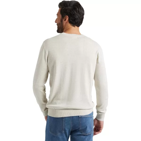 Chaps Men's Casual V Neck Sweater - Ribbed Knit Slim Fit Long Sleeve Pullover Top for Men 