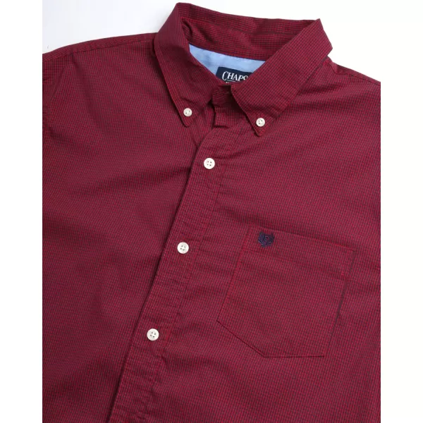 Chaps Men's Dress Shirt - Wrinkle-Resistant Long Sleeve Casual Button Down with Chest Pocket - Men's Collared Shirts 