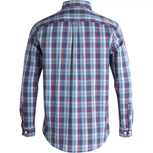 Chaps Men's Dress Shirt - Wrinkle-Resistant Long Sleeve Casual Button Down with Chest Pocket - Men's Collared Shirts 