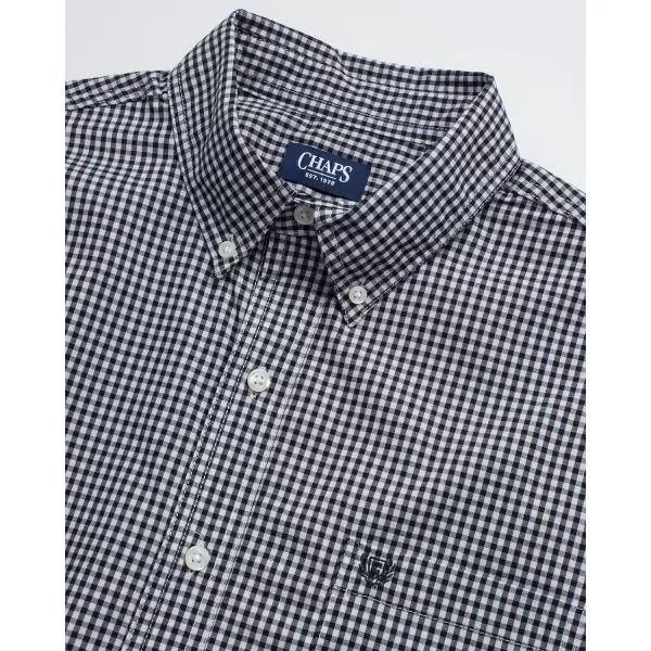 Chaps Men's Dress Shirt - Wrinkle-Resistant Long Sleeve Casual Button Down with Chest Pocket - Men's Collared Shirts 
