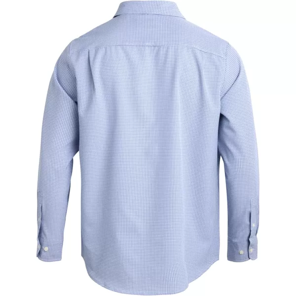 Chaps Men's Dress Shirt - Wrinkle-Resistant Long Sleeve Casual Button Down with Chest Pocket - Men's Collared Shirts 