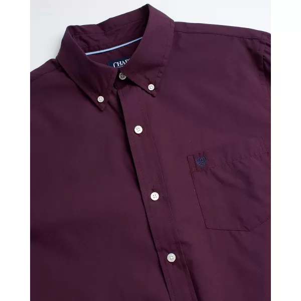 Chaps Men's Dress Shirt - Wrinkle-Resistant Long Sleeve Casual Button Down with Chest Pocket - Men's Collared Shirts 