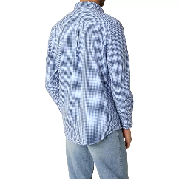Chaps Men's Dress Shirt - Wrinkle-Resistant Long Sleeve Casual Button Down with Chest Pocket - Men's Collared Shirts 