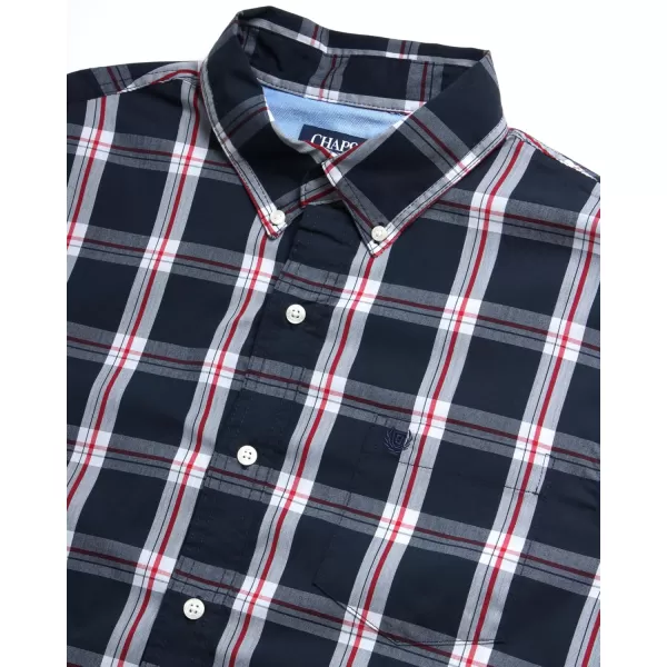 Chaps Men's Dress Shirt - Wrinkle-Resistant Long Sleeve Casual Button Down with Chest Pocket - Men's Collared Shirts 