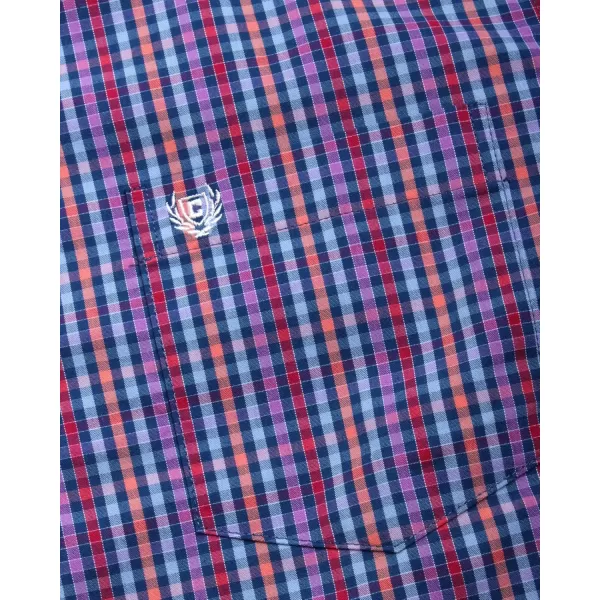 Chaps Men's Dress Shirt - Wrinkle-Resistant Long Sleeve Casual Button Down with Chest Pocket - Men's Collared Shirts 