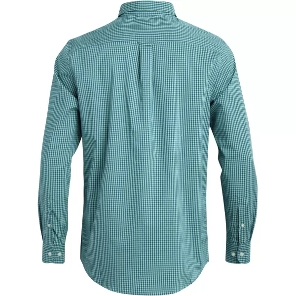Chaps Men's Dress Shirt - Wrinkle-Resistant Long Sleeve Casual Button Down with Chest Pocket - Men's Collared Shirts 