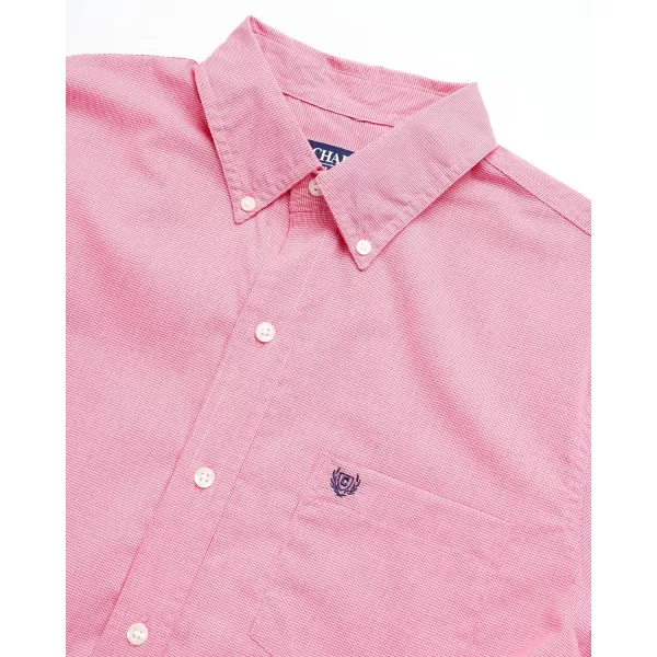 Chaps Men's Dress Shirt - Wrinkle-Resistant Long Sleeve Casual Button Down with Chest Pocket - Men's Collared Shirts 