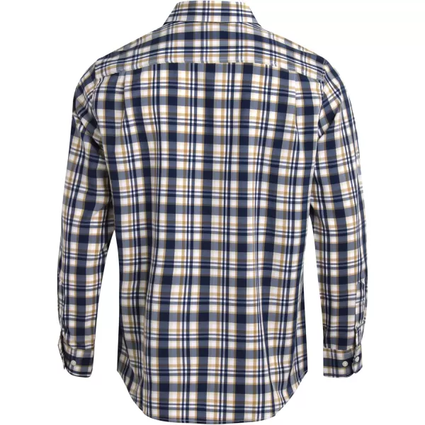 Chaps Men's Dress Shirt - Wrinkle-Resistant Long Sleeve Casual Button Down with Chest Pocket - Men's Collared Shirts 