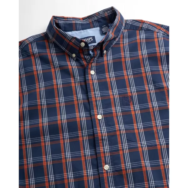 Chaps Men's Dress Shirt - Wrinkle-Resistant Long Sleeve Casual Button Down with Chest Pocket - Men's Collared Shirts 