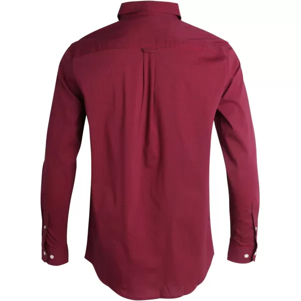 Chaps Men's Dress Shirt - Wrinkle-Resistant Long Sleeve Casual Button Down with Chest Pocket - Men's Collared Shirts 