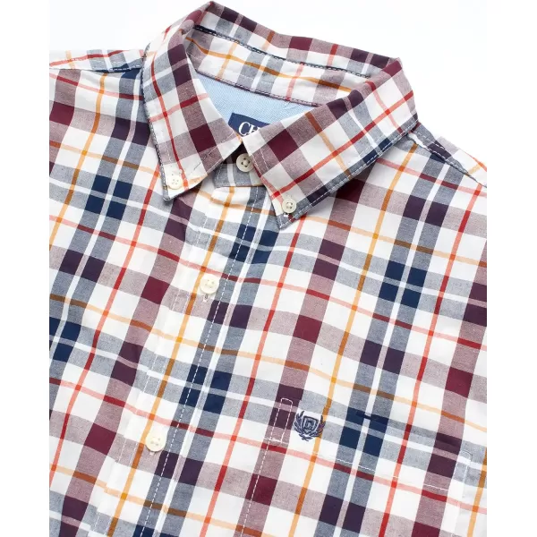 Chaps Men's Dress Shirt - Wrinkle-Resistant Long Sleeve Casual Button Down with Chest Pocket - Men's Collared Shirts 
