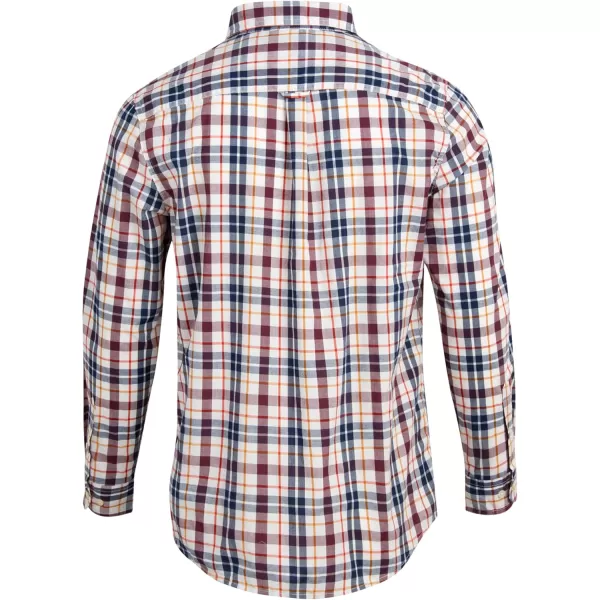 Chaps Men's Dress Shirt - Wrinkle-Resistant Long Sleeve Casual Button Down with Chest Pocket - Men's Collared Shirts 
